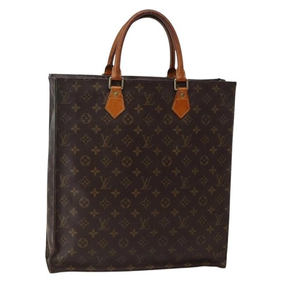 LOUIS VUITTON Monogram Sac Plat Hand Bag M51140 LV Auth BA5844 - Picture 2 of 15